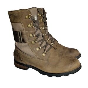 Sorel Emilie Conquest Combat Boots Womens Size 7 Utility Tactical Gorpcore
